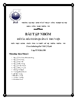 Bài toán quản lý thư viện - Môn Thực hành: Phân tích và thiết kế hệ thống thông tin