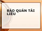 Bảo quản tài liệu