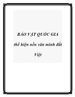 Bảo vật quốc gia thể hiện nền văn mình đất việt