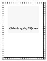 Chân dung chợ Việt xưa