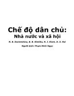 Chế độ dân chủ: Nhà nước và xã hội