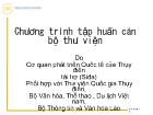 Chương trình tập huấn cán bộ thư viện