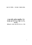 Chuyên đề Nghiên cứu nghị quyết đại hội X của đảng