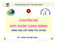 Chuyên đề Sức khỏe cộng đồng