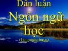 Dẫn luận Ngôn ngữ học (Linguistic basis)