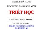 Đề cương bài giảng môn Triết Học