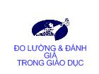 Đo lường và đánh giá trong giáo dục