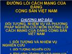 Đường lối cách mạng của Đảng cộng sản Việt Nam