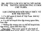 Đường lối xây dựng nền kinh tế thị trường định hướng xã hội chủ nghĩa