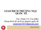 Giao dịch thương mại quốc tế