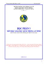 Giáo dục Quốc phòng – An ninh