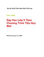 Giáo trình Dạy học lớp 5 theo chương trình tiểu học mới