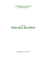 Giáo trình Giáo Dục Gia Đình