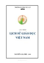 Giáo trình lịch sử giáo dục Việt Nam