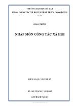 Giáo trình Nhập môn công tác xã hội