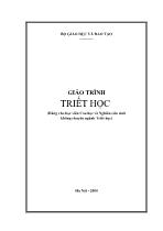 Giáo trình triết học