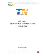 Giới thiệu hệ thống đào tạo trực tuyến E-Learning