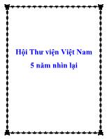 Hội Thư viện Việt Nam 5 năm nhìn lại