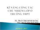 Kĩ năng công tác chủ nhiệm lớp ở trường THPT