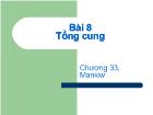 Kinh tế vĩ mô - Bài 8: Tổng cung