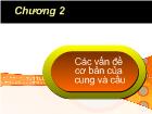 Kinh tế vĩ mô - Chương 2: Các vấn đề cơ bản của cung và cầu