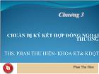 Kinh tế vĩ mô - Chương 3: Chuẩn bị ký kết hợp đồng ngoại thương