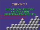 Kinh tế vĩ mô - Chương 7: Hiện tượng phương sai thay đổi(heteroscedasticity)