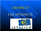 Kinh tế vĩ mô - Chương IV: Chế độ kinh tế