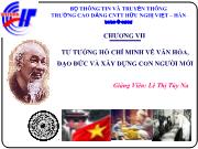 Kinh tế vĩ mô - Chương VII: Tư tưởng Hồ Chí Minh về văn hóa, đạo đức và xây dựng con người mới