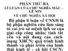 Kinh tế vĩ mô - Lí luận của chủ nghĩa Mác – Lê nin về chủ nghĩa xã hội