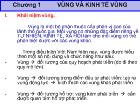 Kinh tế vĩ mô - Vùng và kinh tế vùng