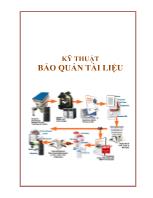 Kỹ thuật bảo quản tài liệu