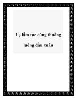 Lạ lẫm tục cúng thuồng luồng đầu xuân