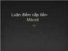 Luận điểm cấp tiến - Mácxit