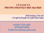 Lý luận và phương pháp dạy học đại học