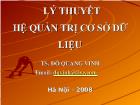 Lý thuyết hệ quản trị cơ sở dữ liệu