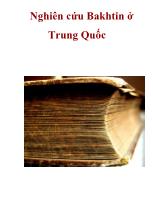 Nghiên cứu Bakhtin ở Trung Quốc