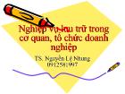 Nghiệp vụ luu trữ trong cơ quan, tổ chức doanh nghiệp