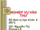 Nghiệp vụ văn thư