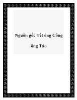 Nguồn gốc Tết ông Công ông Táo