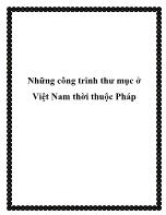 Những công trình thư mục ở Việt Nam thời thuộc Pháp