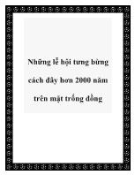 Những lễ hội tưng bừng cách đây hơn 2000 năm trên mặt trống đồng