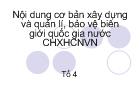 Nội dung cơ bản xây dựng và quản lí, bảo vệ biên giới quốc gia nước cộng hòa xã hội chủ nghĩa Việt Nam