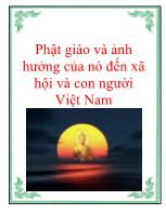 Phật giáo và ảnh hưởng của nó đến xã hội và con người Việt Nam