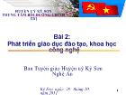 Phát triển giáo dục đào tạo, khoa học công nghệ