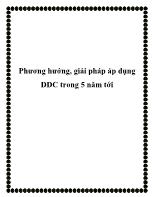 Phương hướng, giải pháp áp dụng DDC trong 5 năm tới