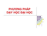 Phương pháp dạy học đại học