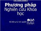 Phương pháp Nghiên cứu Khoa học