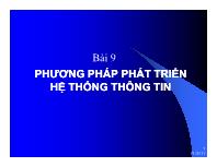 Phương pháp phát triển hệ thống thông tin