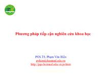 Phương pháp tiếp cận nghiên cứu khoa học